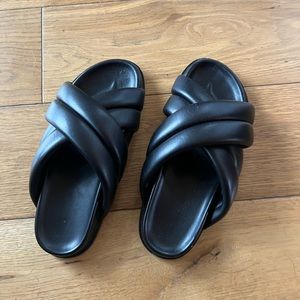 Anine Bing Slides - black
